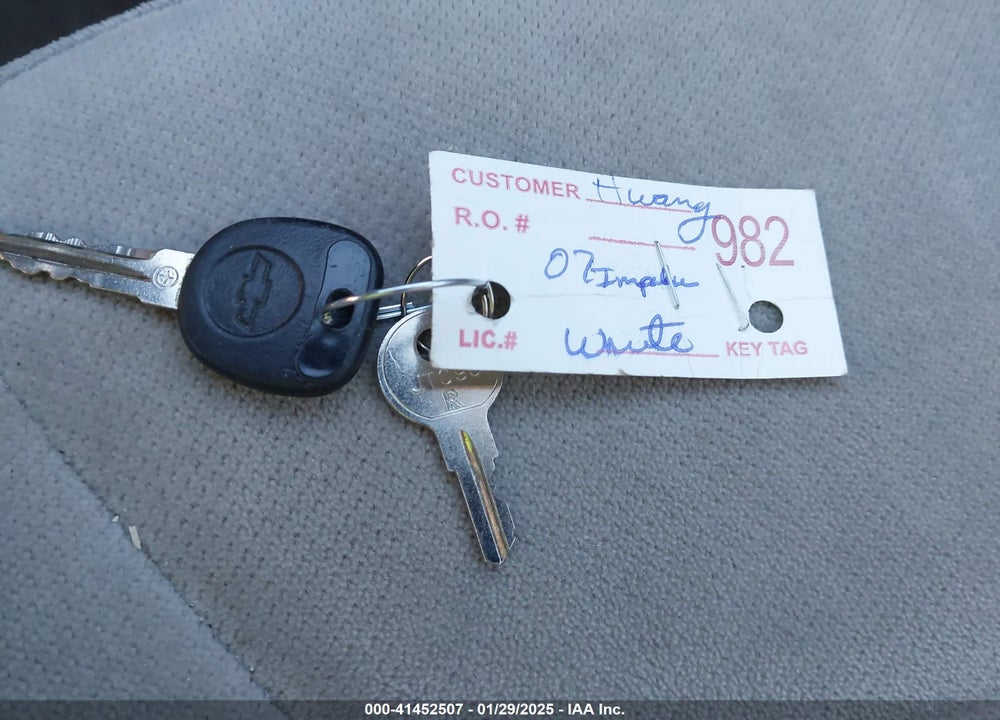 2007 CHEVROLET IMPALA VIN: 2G1WT58K579153292