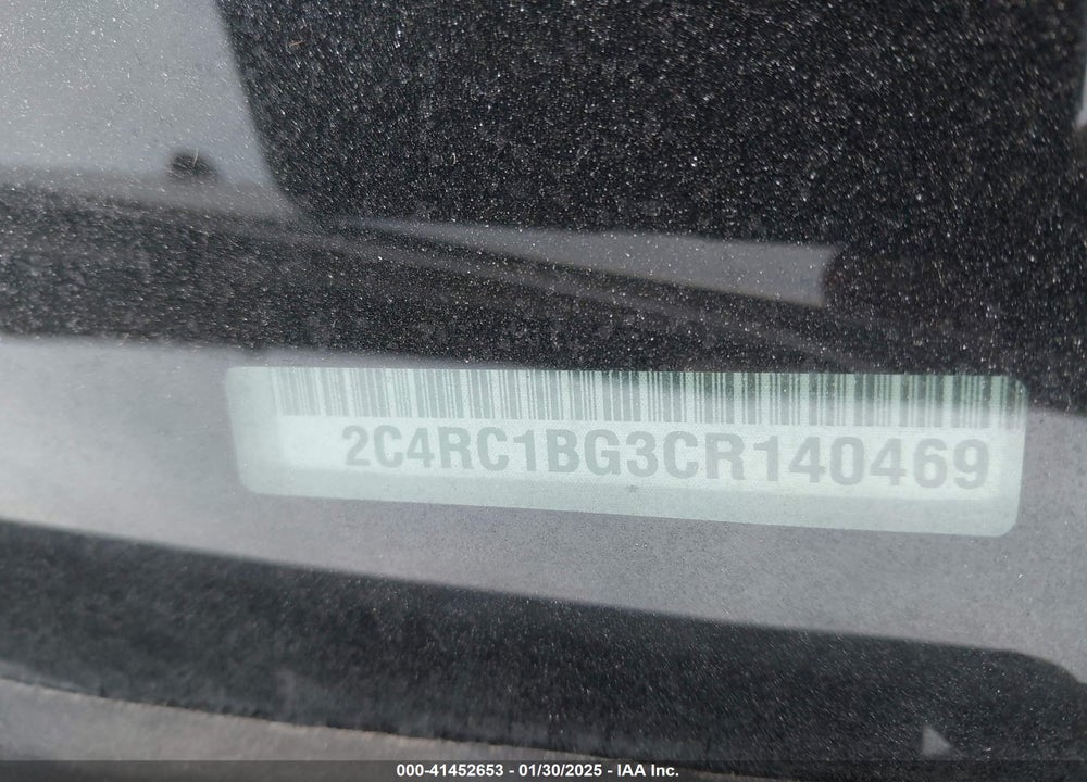 2012 CHRYSLER TOWN & COUNTRY TOURING VIN: 2C4RC1BG3CR140469