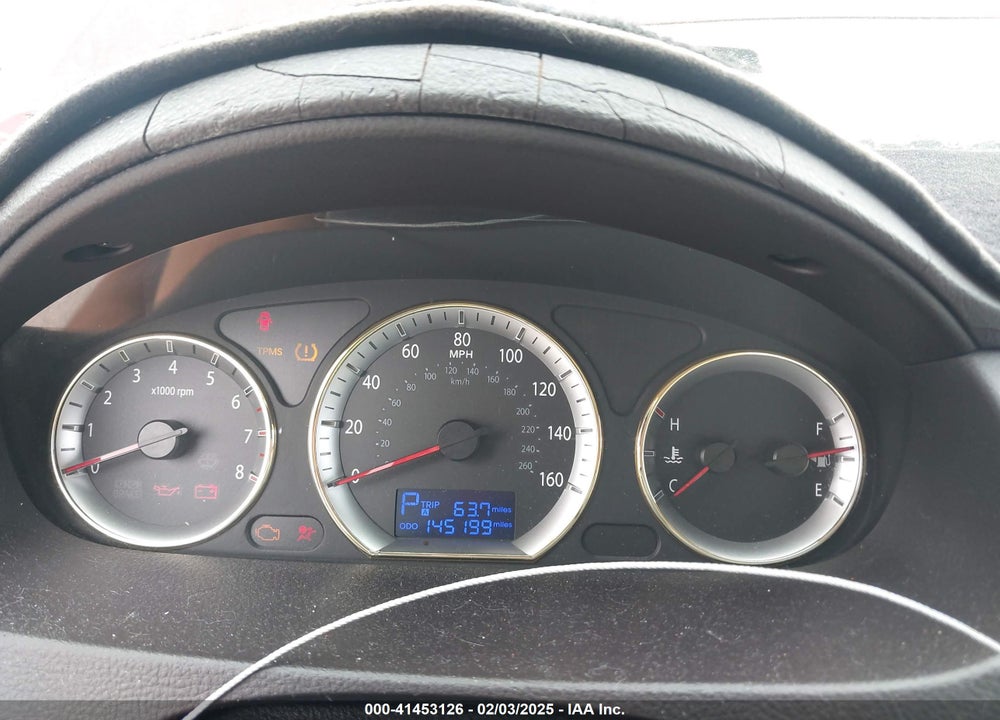 2009 HYUNDAI SONATA GLS VIN: 5NPET46C39H536947