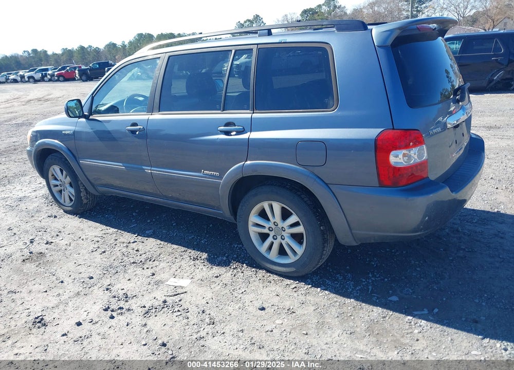 2007 TOYOTA HIGHLANDER HYBRID LIMITED V6 VIN: JTEDW21A270017133