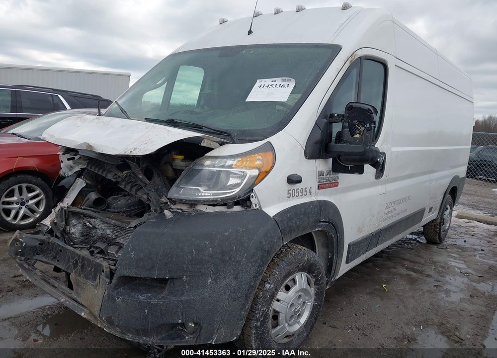 2021 RAM PROMASTER 2500 HIGH ROOF 159 WB VIN: 3C6LRVDG9ME512920
