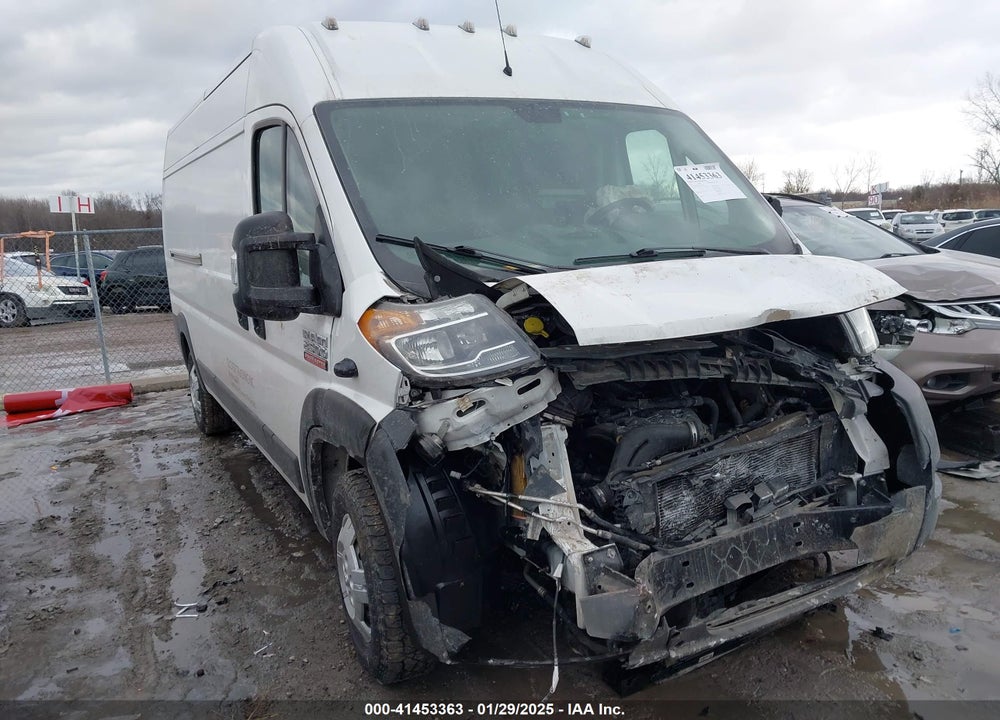 2021 RAM PROMASTER 2500 HIGH ROOF 159 WB VIN: 3C6LRVDG9ME512920