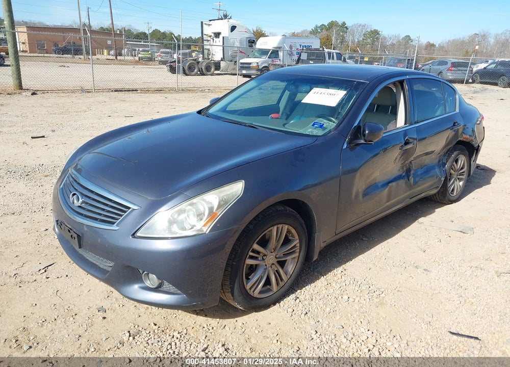 2012 INFINITI G25X VIN: JN1DV6AR9CM730587