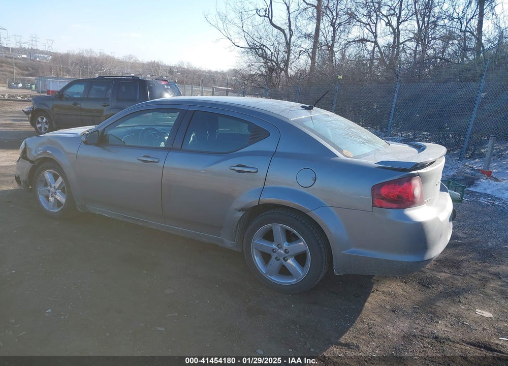 2013 DODGE AVENGER SXT VIN: 1C3CDZCB4DN611195