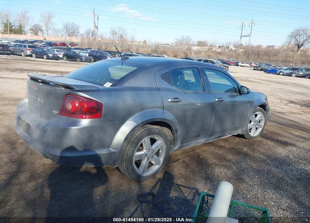 2013 DODGE AVENGER SXT VIN: 1C3CDZCB4DN611195