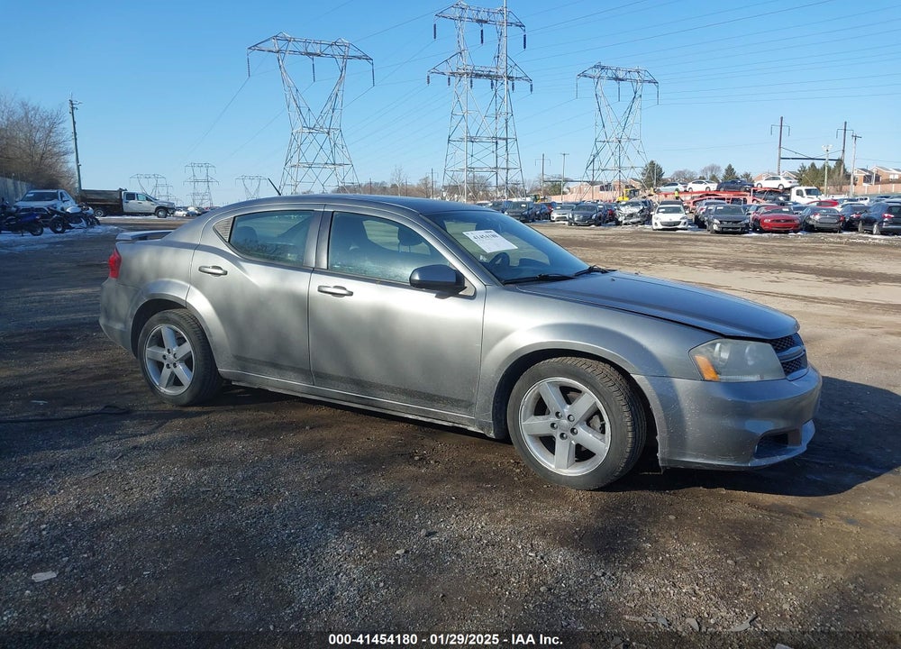 2013 DODGE AVENGER SXT VIN: 1C3CDZCB4DN611195