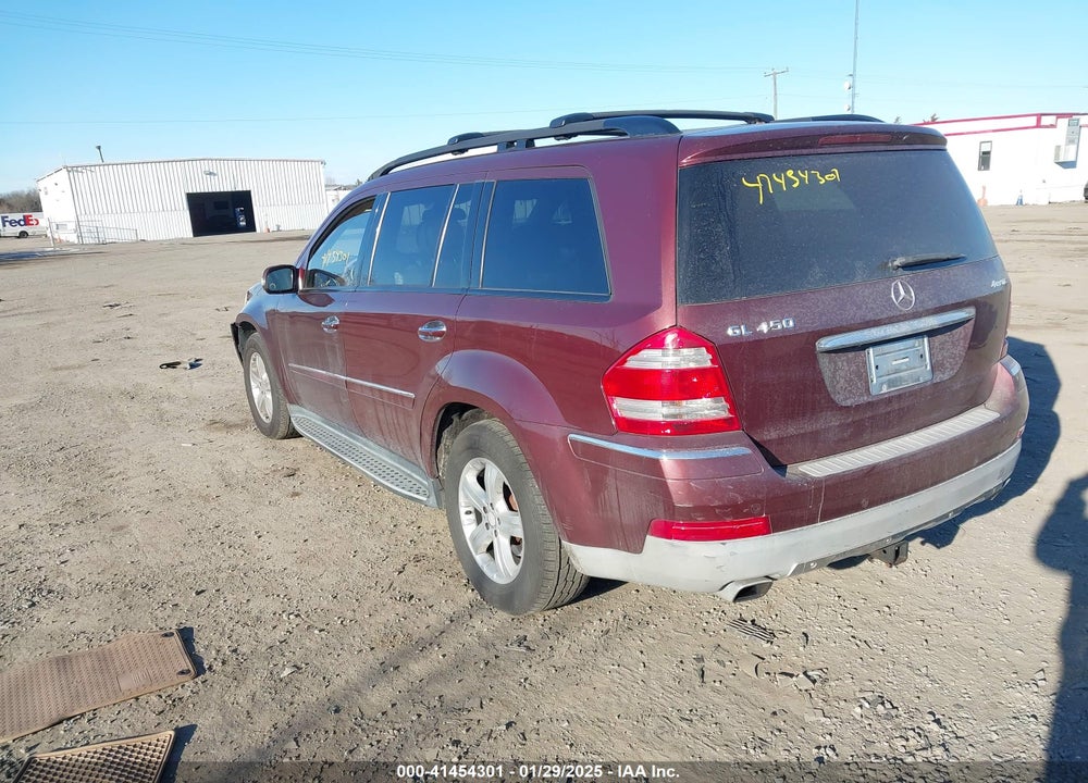 2008 MERCEDES-BENZ GL 450 VIN: 4JGBF71E48A348251