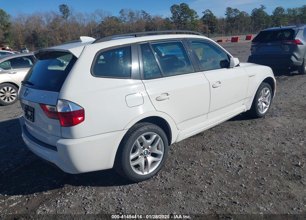 2008 BMW X3 3.0SI VIN: WBXPC93478WJ18843