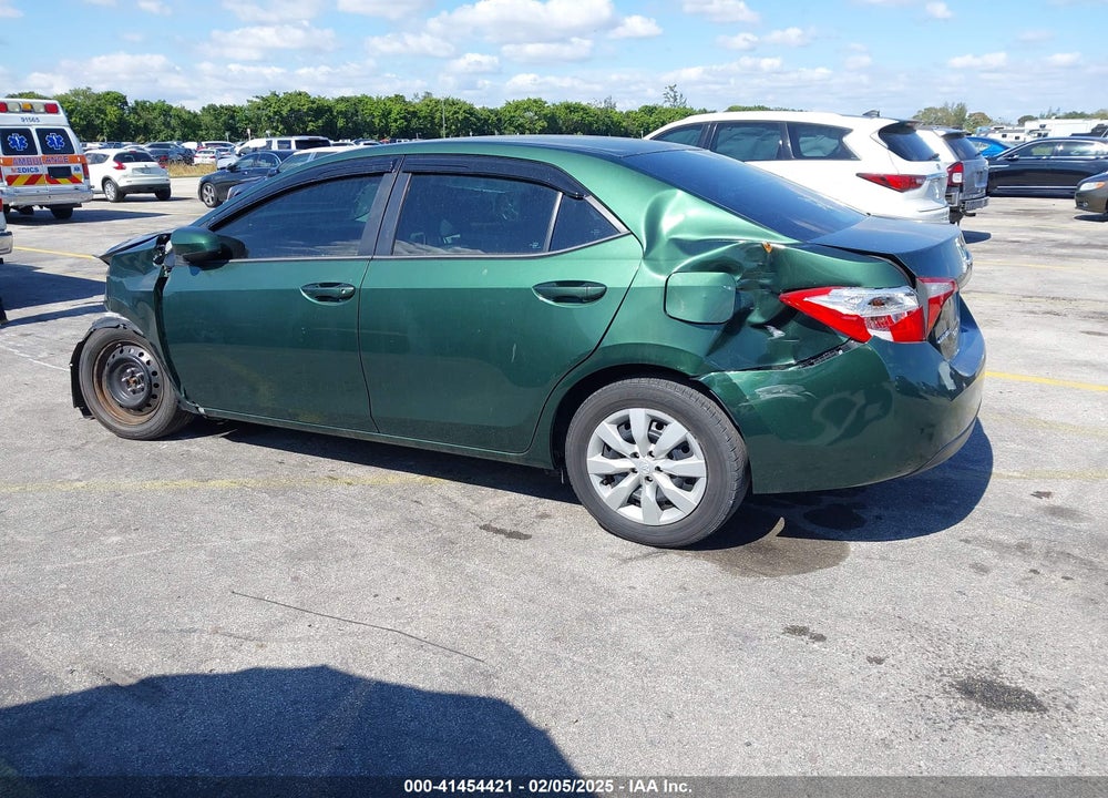 2016 TOYOTA COROLLA VIN: 2T1BURHE2GC634654