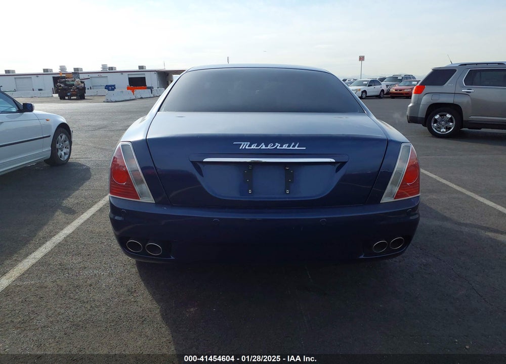 2006 MASERATI QUATTROPORTE VIN: ZAMCE39A660021175
