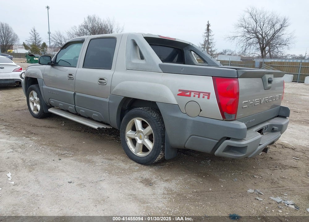 2002 CHEVROLET AVALANCHE 1500 VIN: 3GNEC13T32G117179