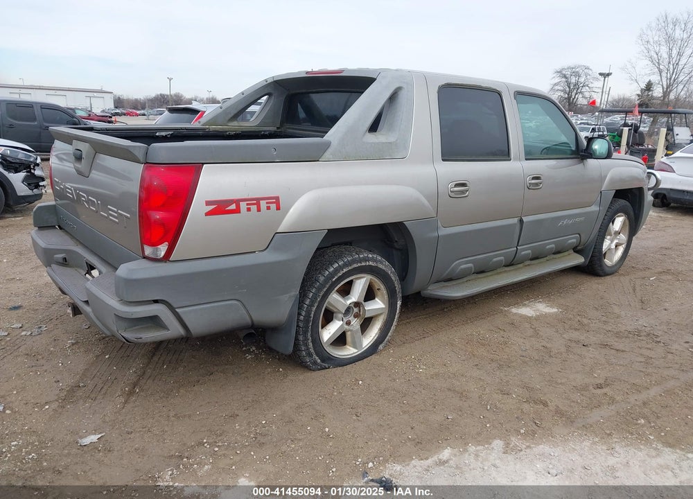 2002 CHEVROLET AVALANCHE 1500 VIN: 3GNEC13T32G117179