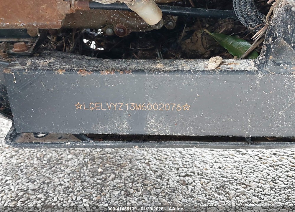 2021 CF MOTO ZFORCE VIN: LCELVYZ13M6002076