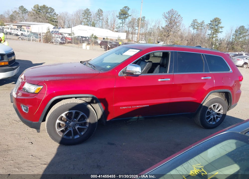 2014 JEEP GRAND CHEROKEE LIMITED VIN: 1C4RJFBG0EC462534