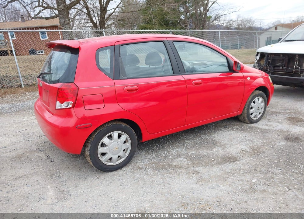 2005 CHEVROLET AVEO LS VIN: KL1TD62615B292508