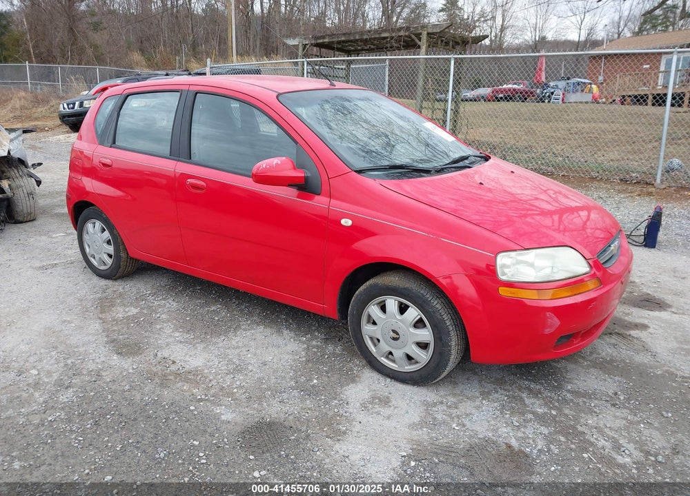 2005 CHEVROLET AVEO LS VIN: KL1TD62615B292508