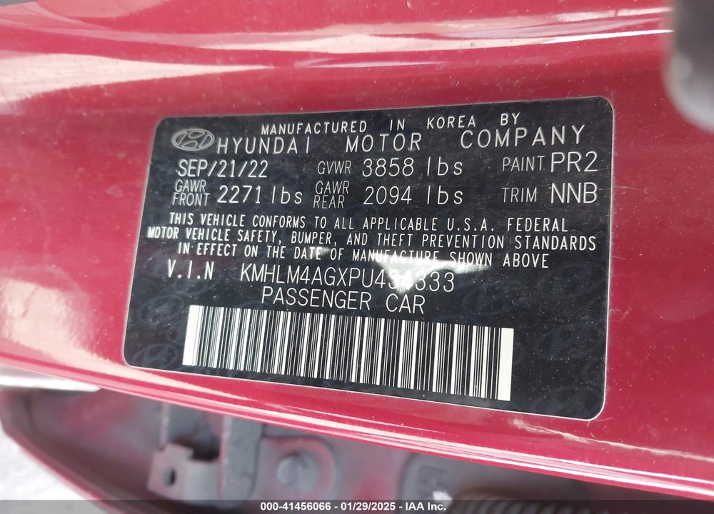 2023 HYUNDAI ELANTRA SEL VIN: KMHLM4AGXPU434333