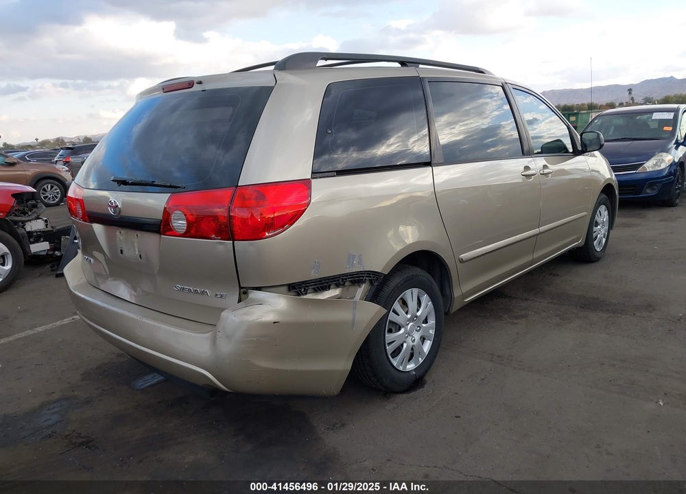 2007 TOYOTA SIENNA CE VIN: 5TDZK23C67S097456