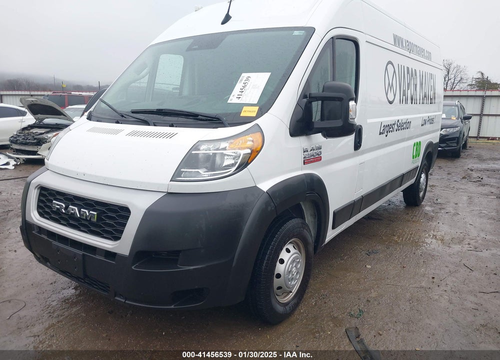 2022 RAM PROMASTER 2500 HIGH ROOF 159 WB VIN: 3C6LRVDG7NE103526