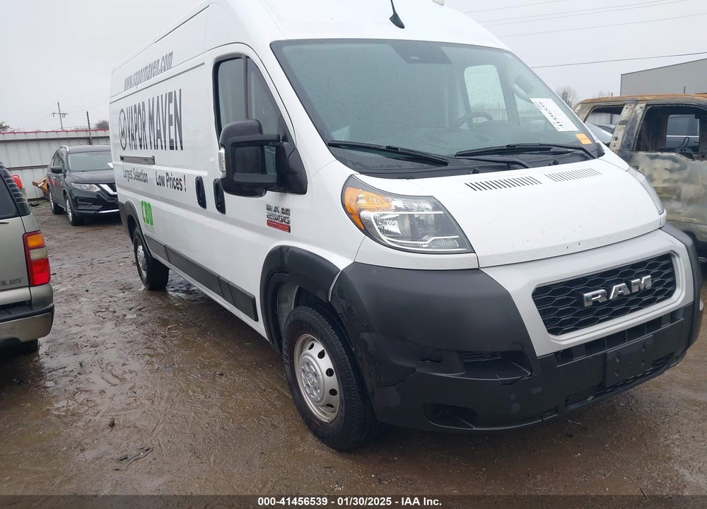 2022 RAM PROMASTER 2500 HIGH ROOF 159 WB VIN: 3C6LRVDG7NE103526