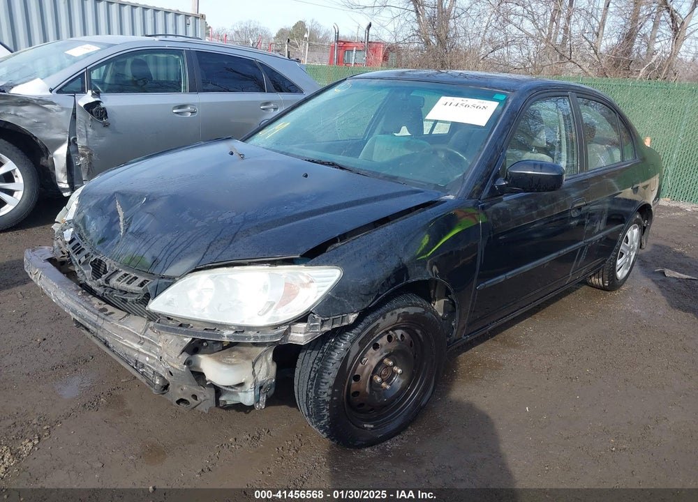 2005 HONDA CIVIC LX VIN: 2HGES16595H566803