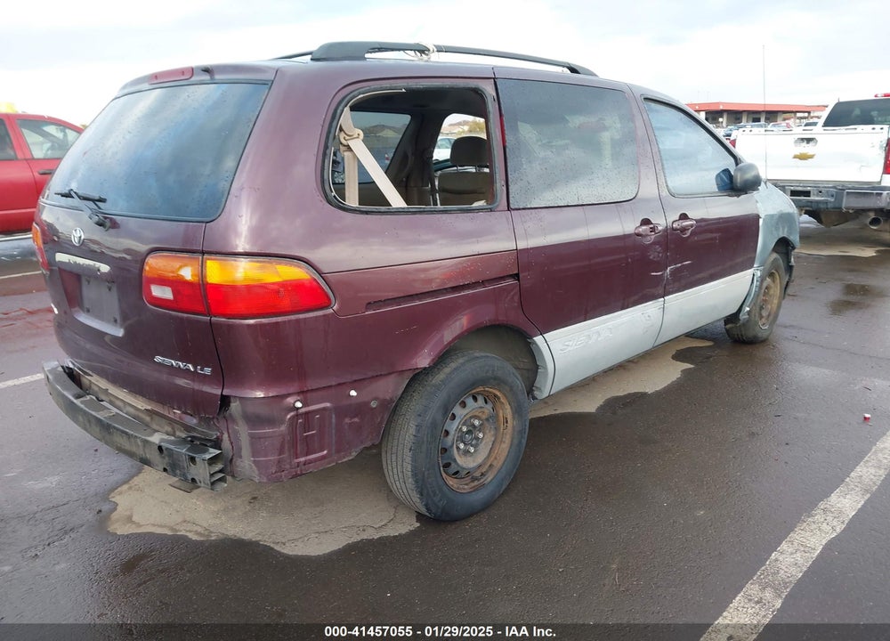2000 TOYOTA SIENNA LE VIN: 4T3ZF13C9YU191748