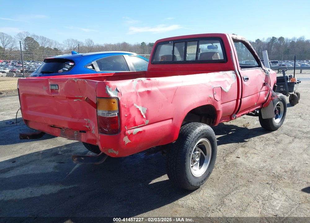 1989 TOYOTA PICKUP 1/2 TON SHT WHEELBASE DLX VIN: JT4RN01P3K7006258