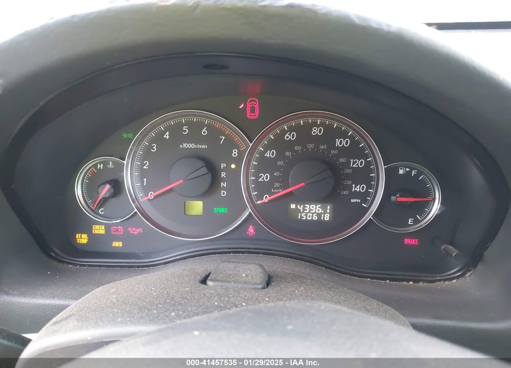 2008 SUBARU OUTBACK VIN: 4S4BP61C687314010