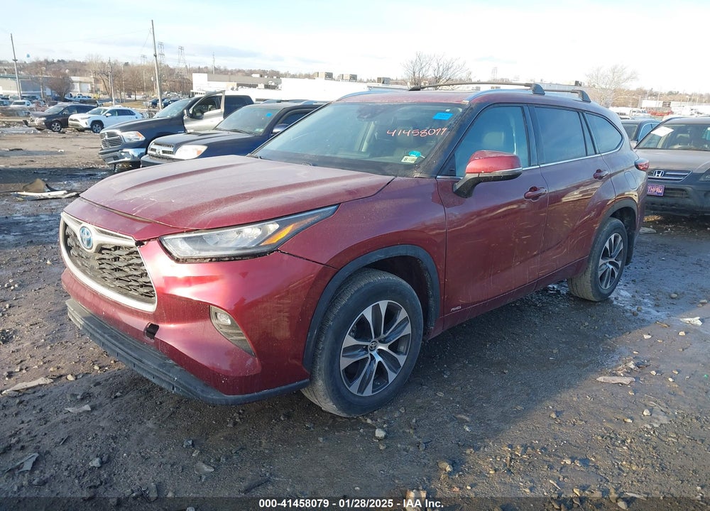 2021 TOYOTA HIGHLANDER HYBRID XLE VIN: 5TDGBRCH7MS064408
