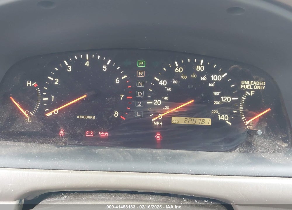 2001 LEXUS ES 300 VIN: JT8BF28G010324344