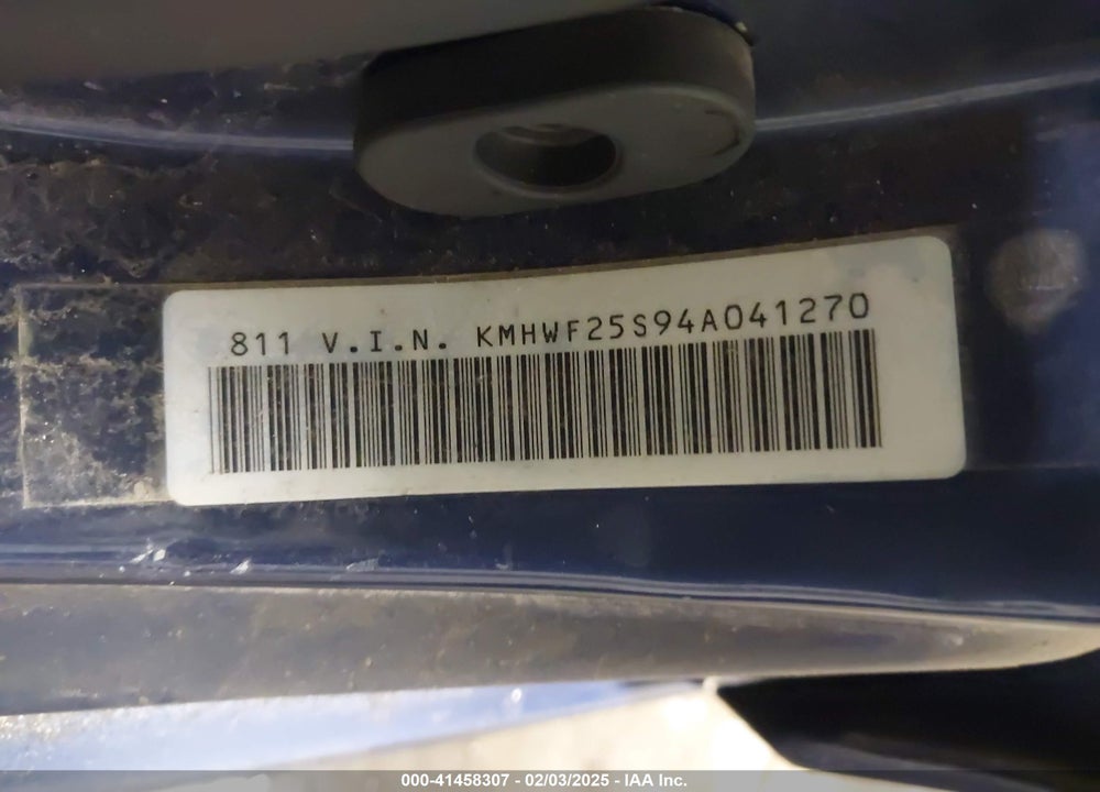 2004 HYUNDAI SONATA VIN: KMHWF25S94A041270