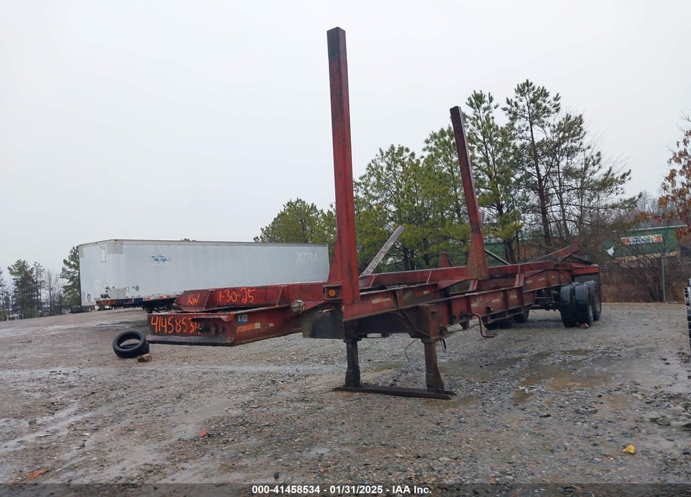1990 JOHN EVANS MFG LOGGING TRAILER VIN: 1J9G142B2L5003902
