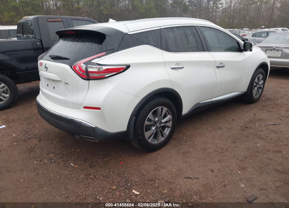 2015 NISSAN MURANO SL VIN: 5N1AZ2MG4FN230662