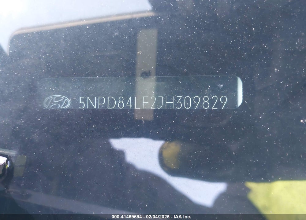2018 HYUNDAI ELANTRA VIN: 5NPD84LF2JH309829