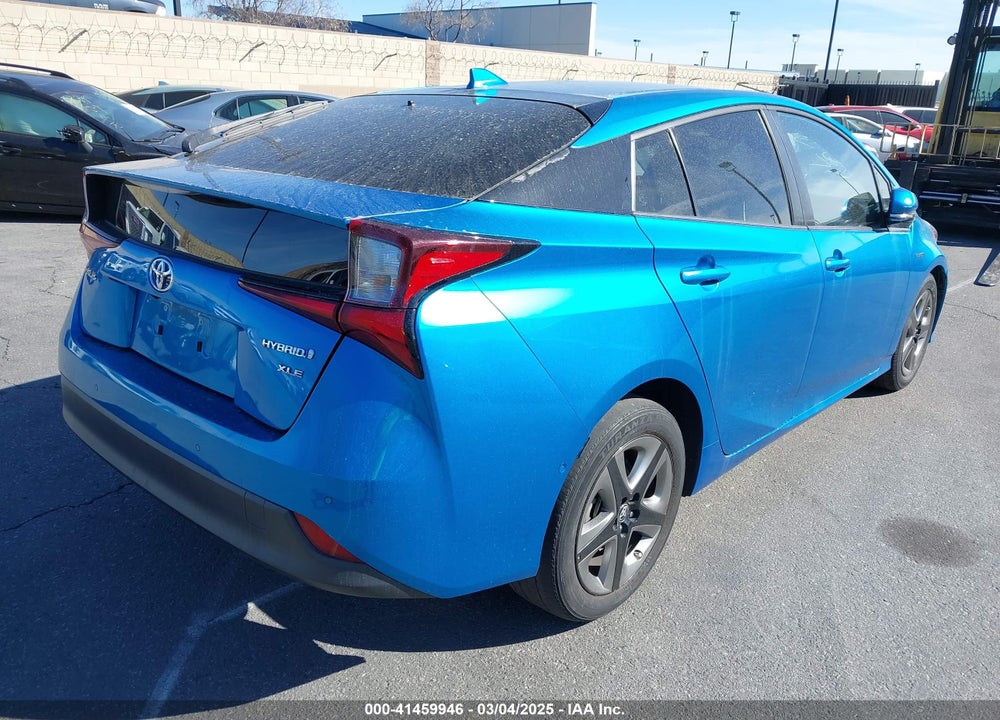 2019 TOYOTA PRIUS VIN: JTDKARFU2K3075756