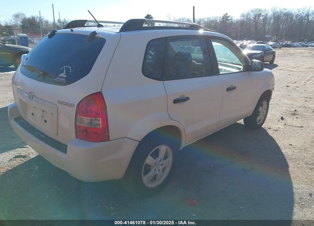 2007 HYUNDAI TUCSON GLS VIN: KM8JM12B87U648410