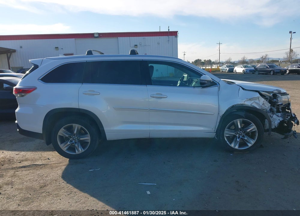 2016 TOYOTA HIGHLANDER LIMITED V6 VIN: 5TDDKRFH2GS304385