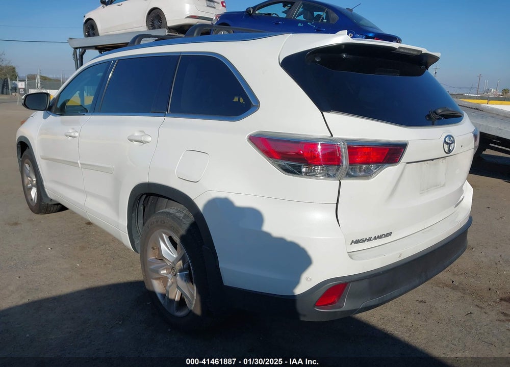2016 TOYOTA HIGHLANDER LIMITED V6 VIN: 5TDDKRFH2GS304385