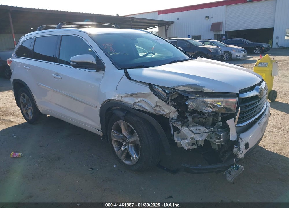 2016 TOYOTA HIGHLANDER LIMITED V6 VIN: 5TDDKRFH2GS304385
