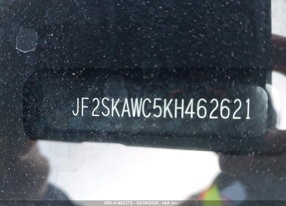 2019 SUBARU FORESTER TOURING VIN: JF2SKAWC5KH462621