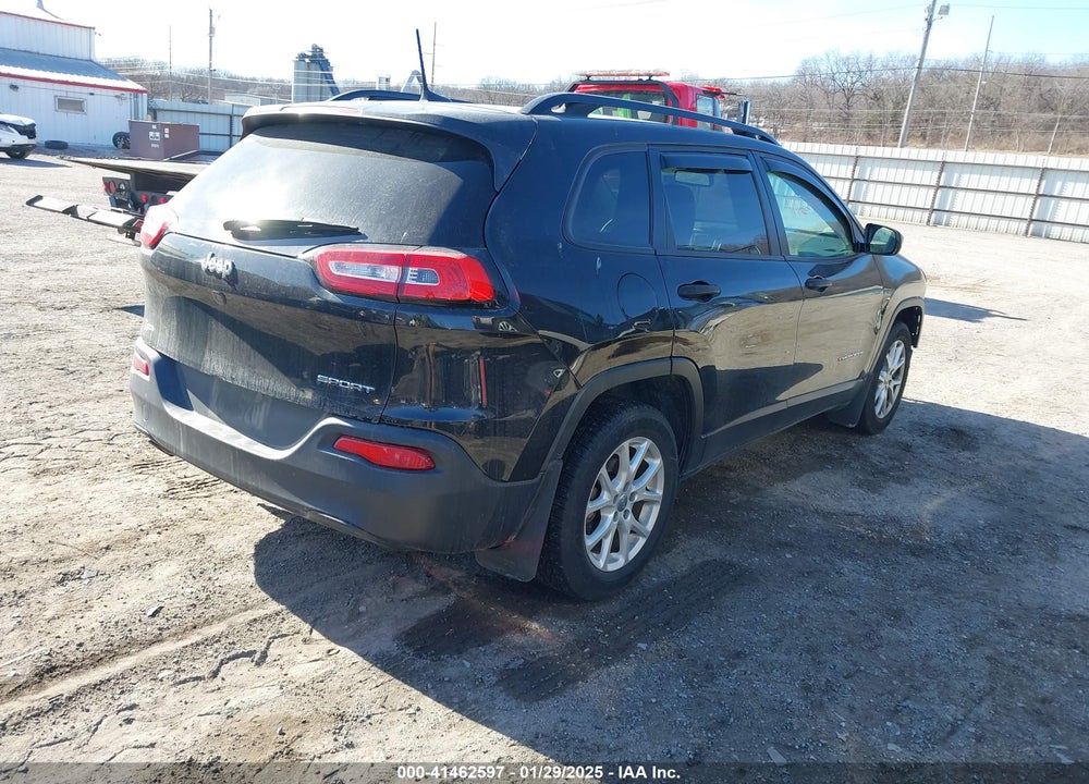 2016 JEEP CHEROKEE SPORT VIN: 1C4PJLAB4GW257103