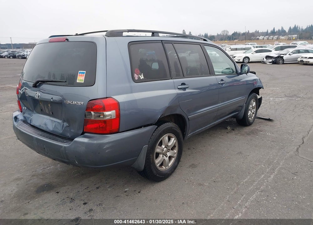 2004 TOYOTA HIGHLANDER V6 W/O 3RD ROW (A5) VIN: JTEGP21A240014433