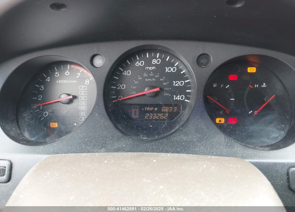 2002 ACURA MDX VIN: 2HNYD18272H527741