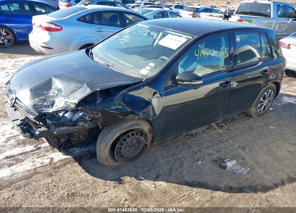 2010 VOLKSWAGEN GOLF 4-DOOR VIN: WVWDB7AJ2AW103057