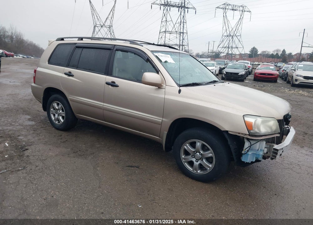 2006 TOYOTA HIGHLANDER V6 VIN: JTEEP21A360160818