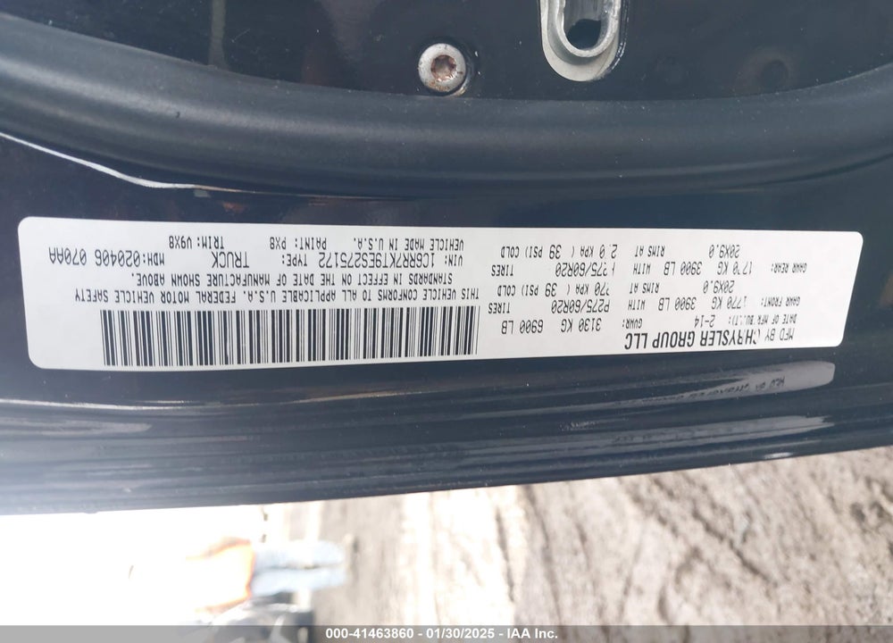 2014 RAM 1500 VIN: 1C6RR7KT9ES275172