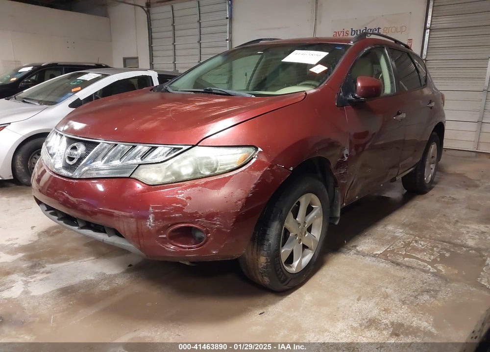 2009 NISSAN MURANO S VIN: JN8AZ18W99W106731