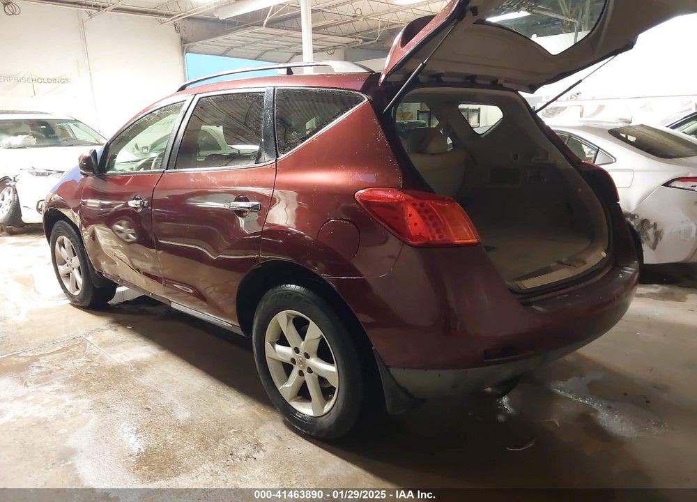 2009 NISSAN MURANO S VIN: JN8AZ18W99W106731