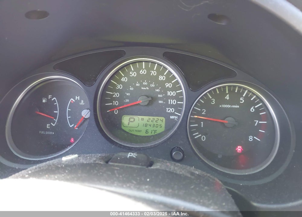 2007 SUBARU FORESTER VIN: JF1SG65647H701713