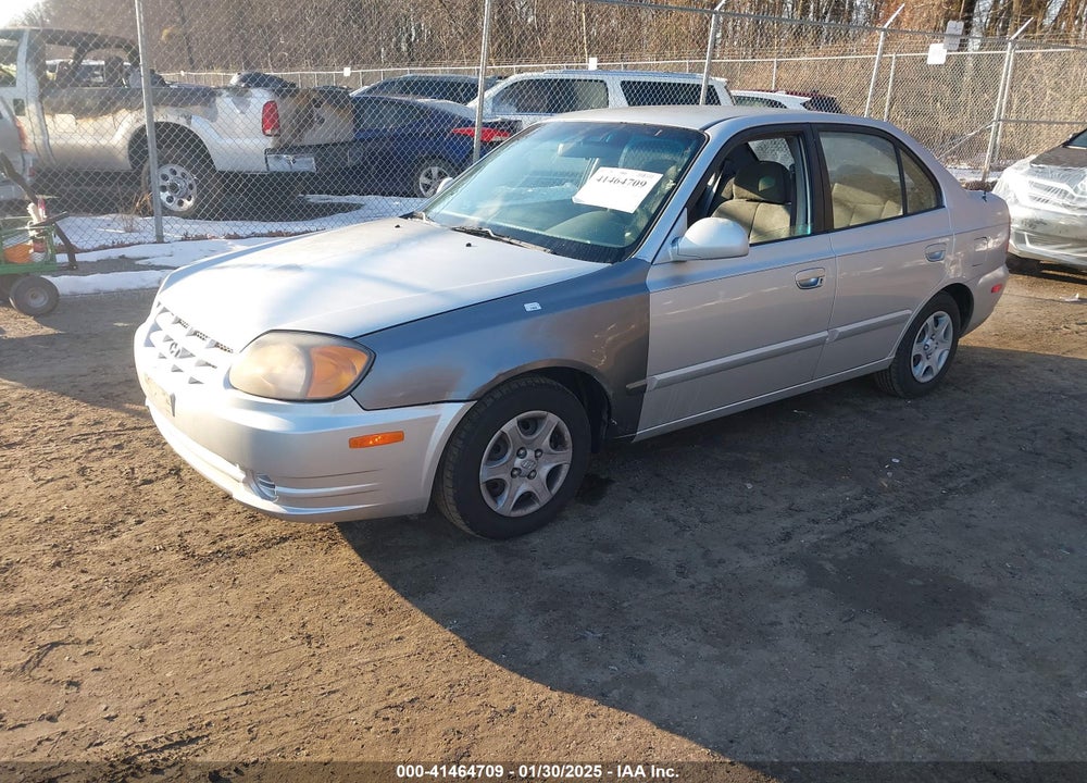 2004 HYUNDAI ACCENT GL VIN: KMHCG45C24U551950